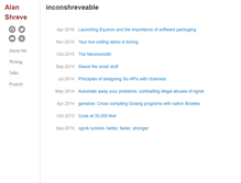 Tablet Screenshot of inconshreveable.com